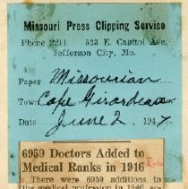 6959 Doctors Added to Medical Ranks in 1946