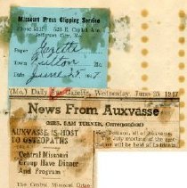 Auxvasse is Host to Osteopaths