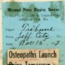 Osteopaths Launch Drive Tomorrow for New Hospital