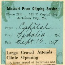 Large Crowd Attends Clinic Opening