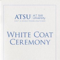 ASHS-OT White Coat Ceremony Program