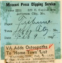 VA Adds Osteopaths to Home Town List