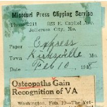 Osteopaths Gain Recognition of VA