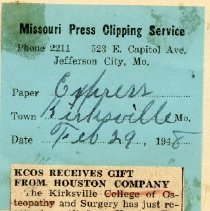 KCOS Receives Gift from Houston Company