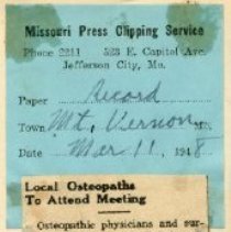 Local Osteopaths to Attend Meeting