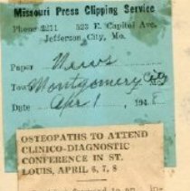 Osteopaths to Attend Clinico-Diagnostic Conference in St. Louis, April 6,7,