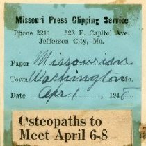 Osteopaths to Meet April 6-8