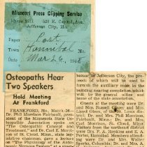 Osteopaths Hear Two Speakers