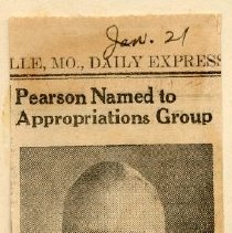 Pearson Named to Appropriations Group