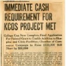Immediate Cash Requirement for KCOS Project Met