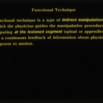 Functional Orientation Slide