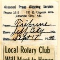 Local Rotary Club Will Meet to Honor Regional Governor