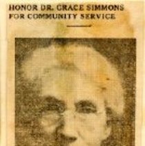 Honor Dr. Grace Simmons for Community Service