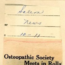 Osteopathic Society Meets in Rolla