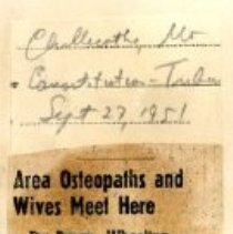 Area Osteopaths and Wives Meet Here