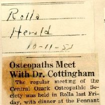 Osteopaths Meet with Dr. Cottingham