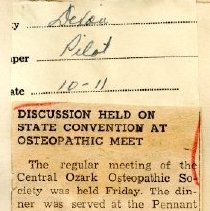 Discussion Held on State Convention at Osteopathic Meet