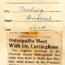 Osteopaths Meet with Dr. Cottingham