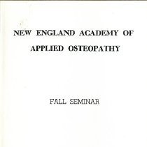 New England Academy of Applied Osteopathy Meeting Program