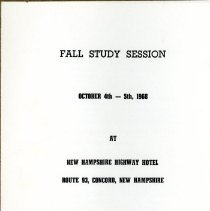 New England Academy of Applied Osteopathy Meeting Program