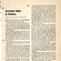 Spontaneous Release by Positioning