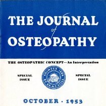 The Journal of Osteopathy Vol LX, No. 10