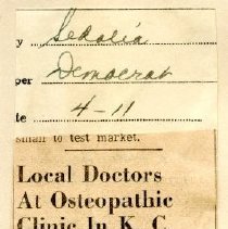 Local Doctors at Osteopathic Clinic in K.C.