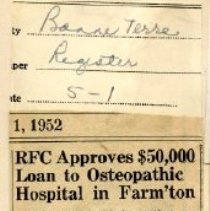 RFC Approves $50,000 Loan to Osteopathic Hospital in Farm’ton