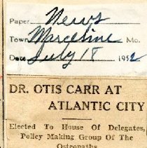 Dr. Otis Carr at Atlantic City