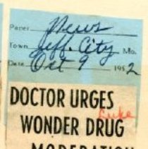 Doctor Urges Wonder Drug Moderation