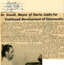 Dr. Gould, Mayor of Iberia, Looks for Continued Development of Community