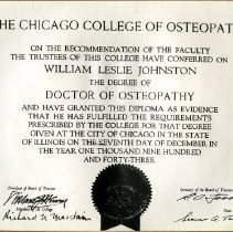 William Johnston Diploma