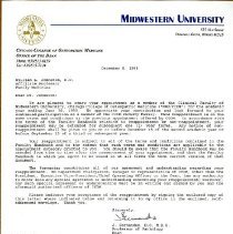 Letter to William Johnston from J. Fernandes