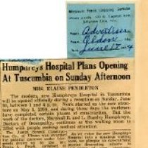 Humphreys Hospital Plans Opening at Tuscumbia on Sunday Afternoon