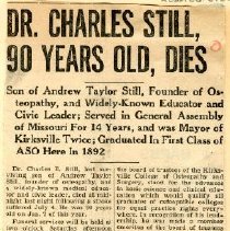 Dr. Charles Still, 90 Years Old, Dies