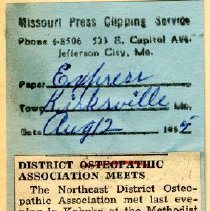 District Osteopathic Association Meets