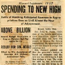 Missouri Legislature Spending to New High