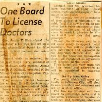 One Board to License Doctors