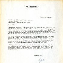 Letter to William Johnston from John Goodridge