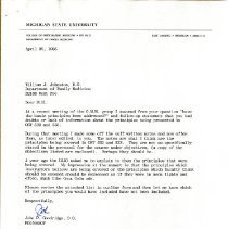 Letter to William Johnston from John Goodridge