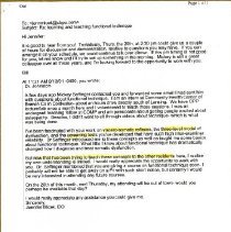 Email Correspondence between William Johnston and Jennifer Micek