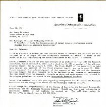 Letter to Harry Friedman from David Rivers