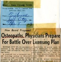 Osteopaths, Physicians Prepare for Battle Over Licensing Plan