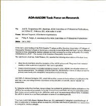 Memorandum to Joel Cooperman and Gilbert D'Alonzo from Michael Fitzgerald