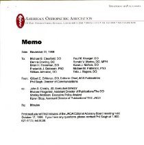 Memorandum from Gilbert D'Alonzo and Phillip Saigh