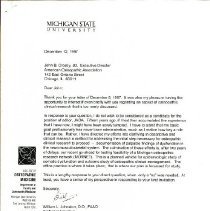 Correspondence between John Crosby and William Johnston