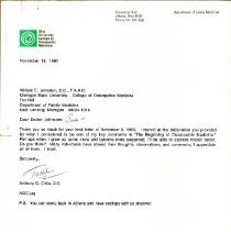 Anthony Chila Correspondence