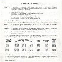 Classification of Practice