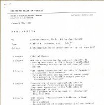 Memorandum to Shirley Johnson from William Johnston