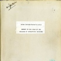 Report to the Dean of the College of Osteopathic Medicine